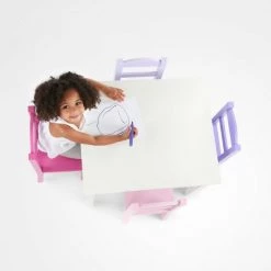 5pc Forever Kids' Wood Table and 4 Chair Set White - Humble Crew -Vehicles & Remote Control Sales unnamed file 8431